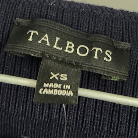 Talbots Navy Blue Top - Women's Size Extra Small (XS) - NWT - Picture 3 of 4